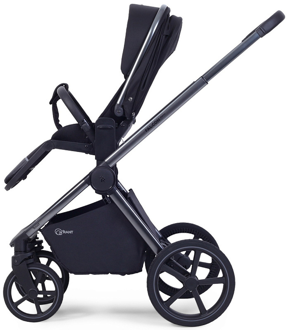 Детская коляска Rant Falcon Soft Therm 3 в 1 с автокреслом Cruise Black Black