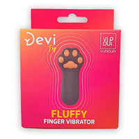 Насадка на палец 7,5см в форме лапки Devi Finger Vibrator Fluffy VD-104