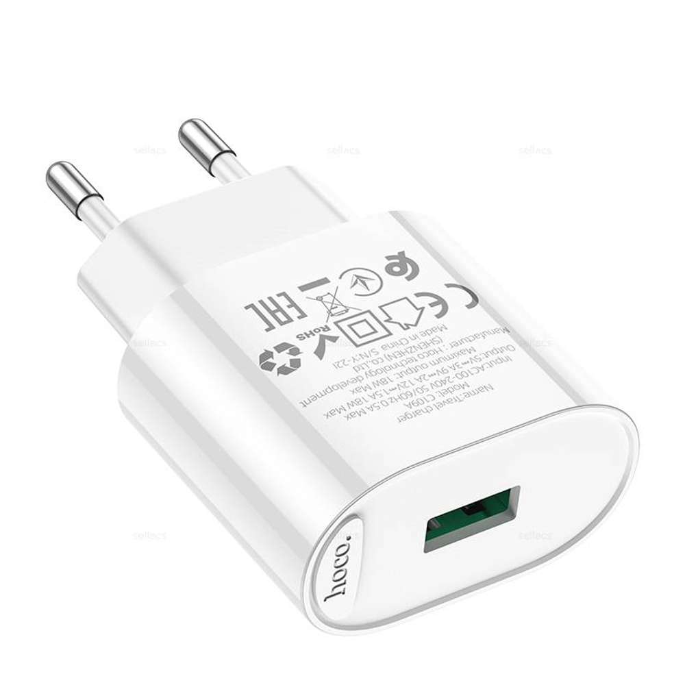 Зарядное устройство Hoco C109A QC3.0 (white)