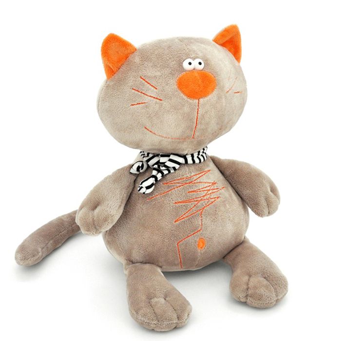 Мягкая игрушка Orange Toys «Кот Батон», цвет серый, 30 см