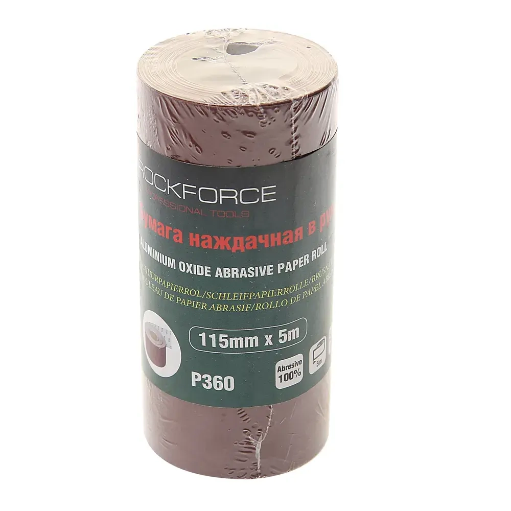 Бумага наждачная RF-SR2360A 115ммх5м в рулоне (P360) ROCKFORCE