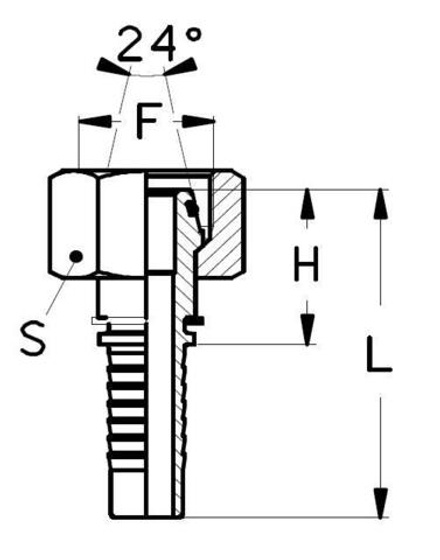 Фитинг DN 38 DKO-S (Г) 52x2 38 TIEFFE