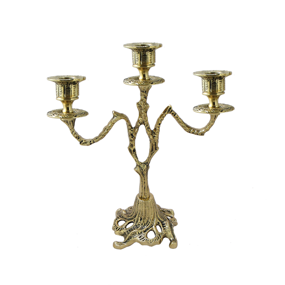 Bello De Bronze Канделябр на 3 свечи из бронзы Асти