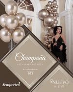 Шар (12''/30 см) Reflex, Зеркальный блеск, Шампань (971), хром, 12 шт.