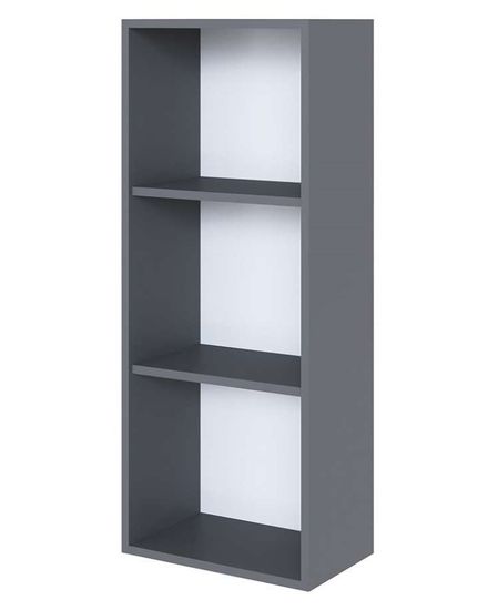 Шкаф навесной СИРИНИЯ графит серый / пудра