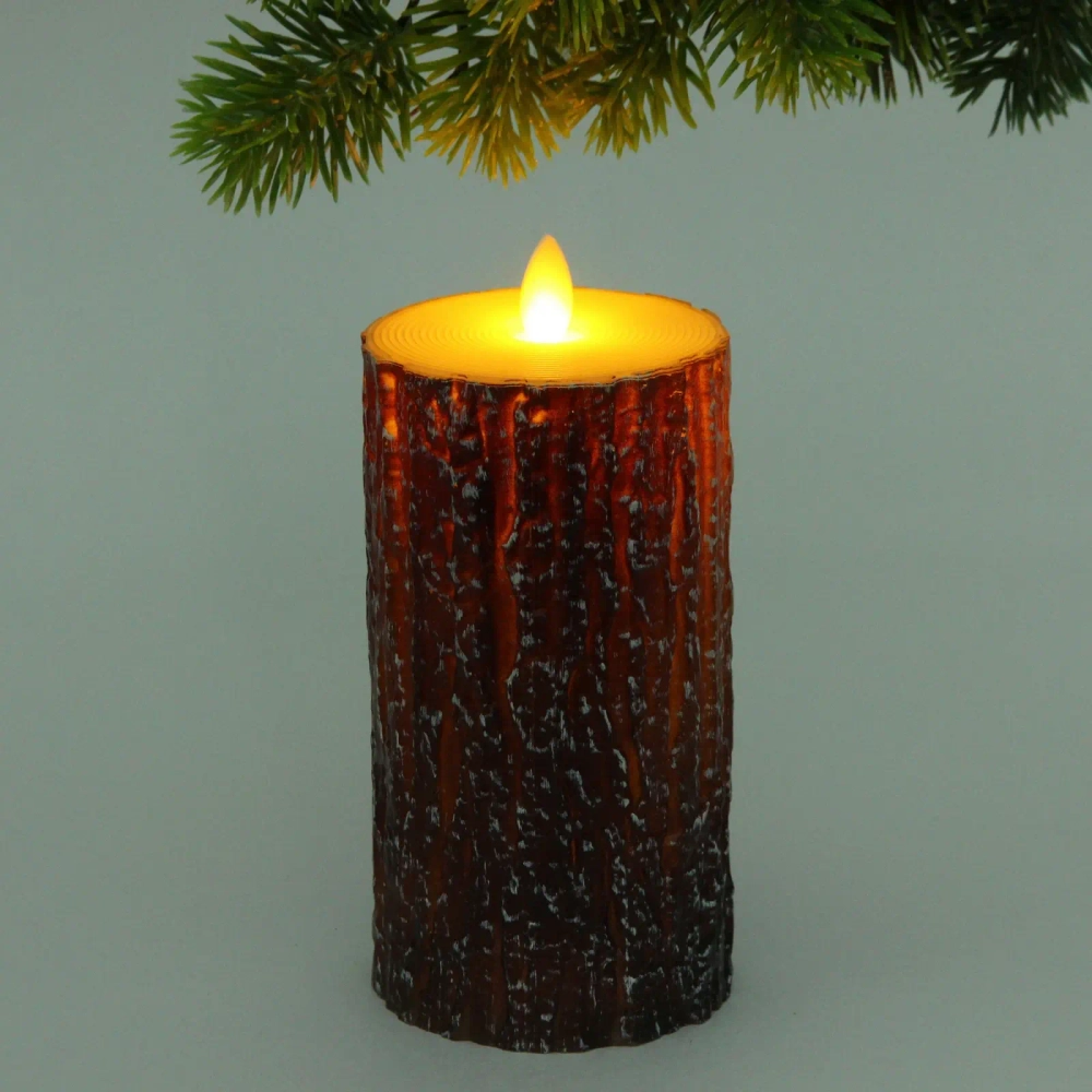 Сувенир с подсветкой «Свеча - Дерево» 7,5*15 см (работает от батареек 3 ААА)