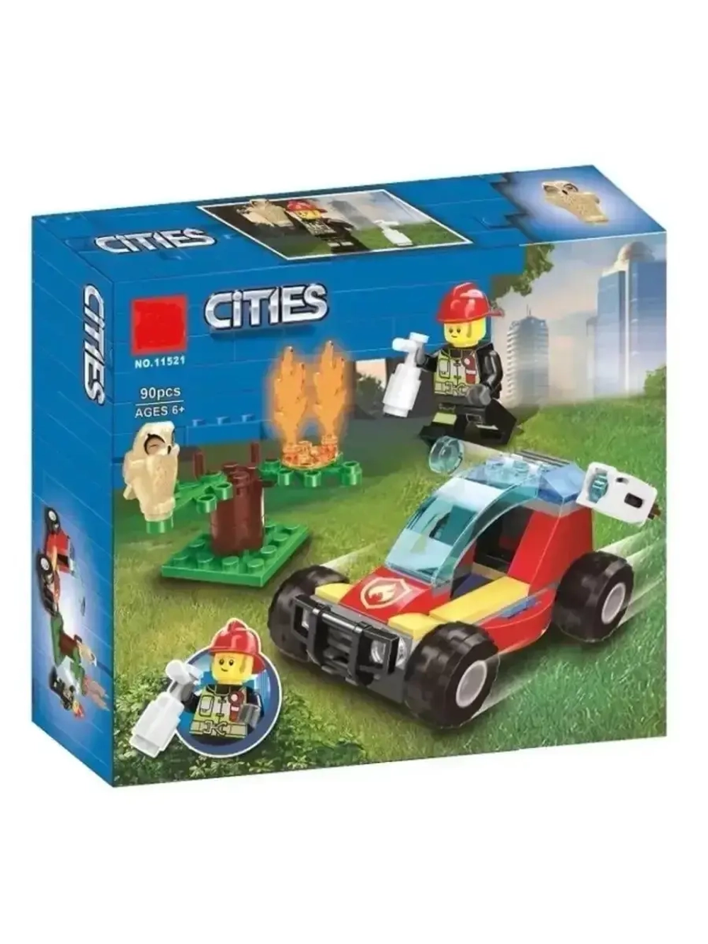 Конструктор Сити лесные пожары/90 деталей/11521