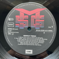 Винтажная виниловая пластинка LP The Michael Schenker Group Perfect Timing (Япония 1987) (Оби)