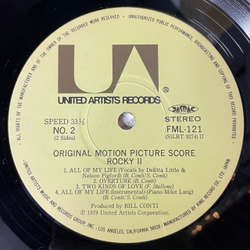 Винтажная виниловая пластинка LP Bill Conti Rocky II Рокки Бальбоа Википедия (Motion Picture Score) (Japan 1979) (Obi) Gonna Fly Now