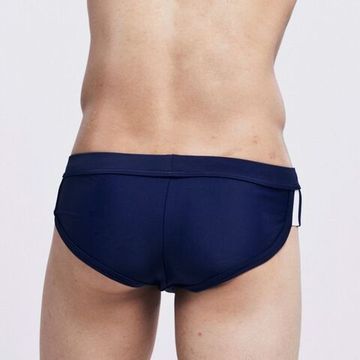 Мужские плавки брифы темно-синие Seobean Blue Athletic Brief Boxer