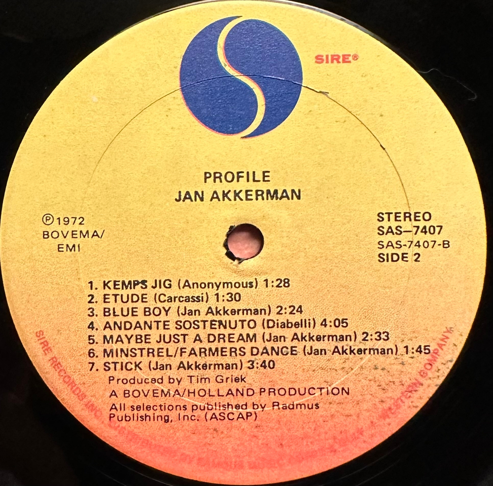 Jan Akkerman - Profile (США 1972г.)