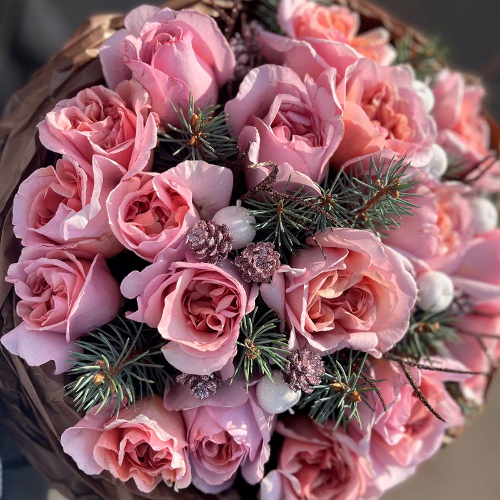 ❄ Тёплый вечер — новогодний душистый букет