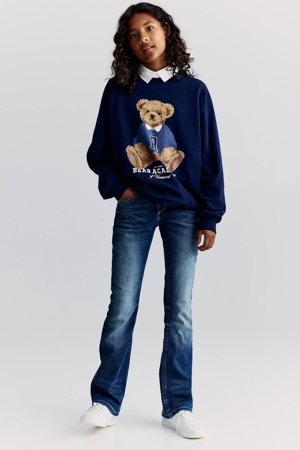 H&M Джинсы Bootcut Leg Low, синий