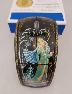 Мышь беспроводная, складная " Снегурочка" N1