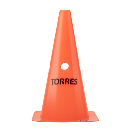 Конус тренировочный TORRES TR1009 с боковыми отверстиями, высота 30 см