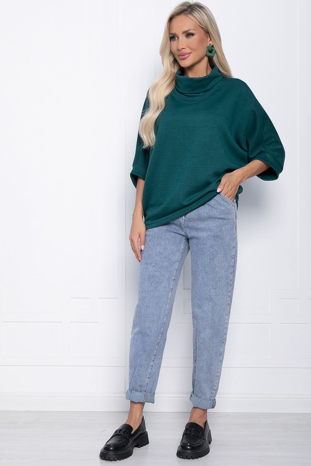 Блуза Барбара (зеленая) Б10986 LT Collection