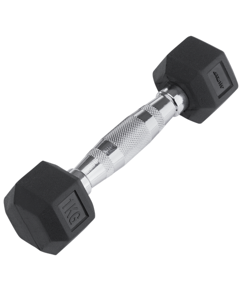 Гантель гексагональная обрезиненная Starfit