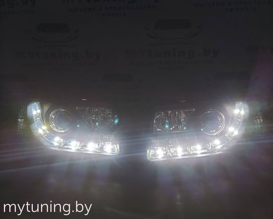 Передние фары DAYLIGHT BLACK для Audi 80 B4