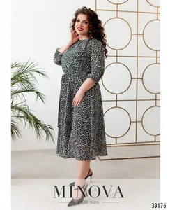 Платье 20-09-черный Minova