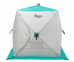 Палатка зимняя Premier Fishing Куб 1,8х1,8 biruza/gray [186988]