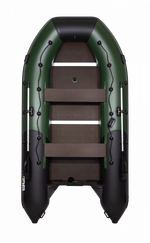 Ривьера 3800 СК слань+киль зеленый-черный (лодка ПВХ под мотор)