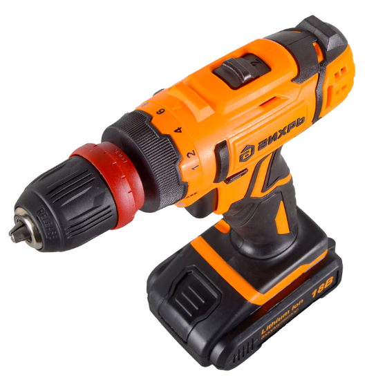 Аккумуляторная дрель-шуруповерт "ВИХРЬ" ДА-18Л-2КC