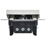 BRITE Выключатель 2-клавишный с индикацией для отелей 10А ВС10-2-9-БрАБ арктический белый IEK