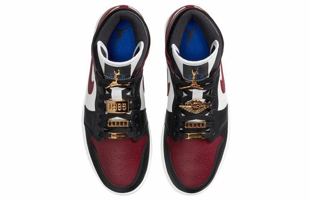 Кроссовки Jordan Air Jordan 1 Mid "Maroon" (Женская размерная сетка)