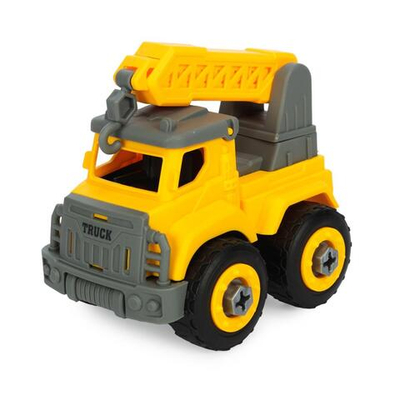 Машинка-конструктор Abtoys Cпецтехника "Городские службы" Подъемный кран с отверткой