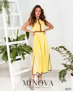 Платье 1069Н-жёлтый Minova