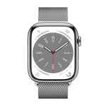 Умные часы Apple Watch Series 8 GPS + Cellular, 41mm, Stainless Steel Case with Silver Milanese Loop (Серебристый)
