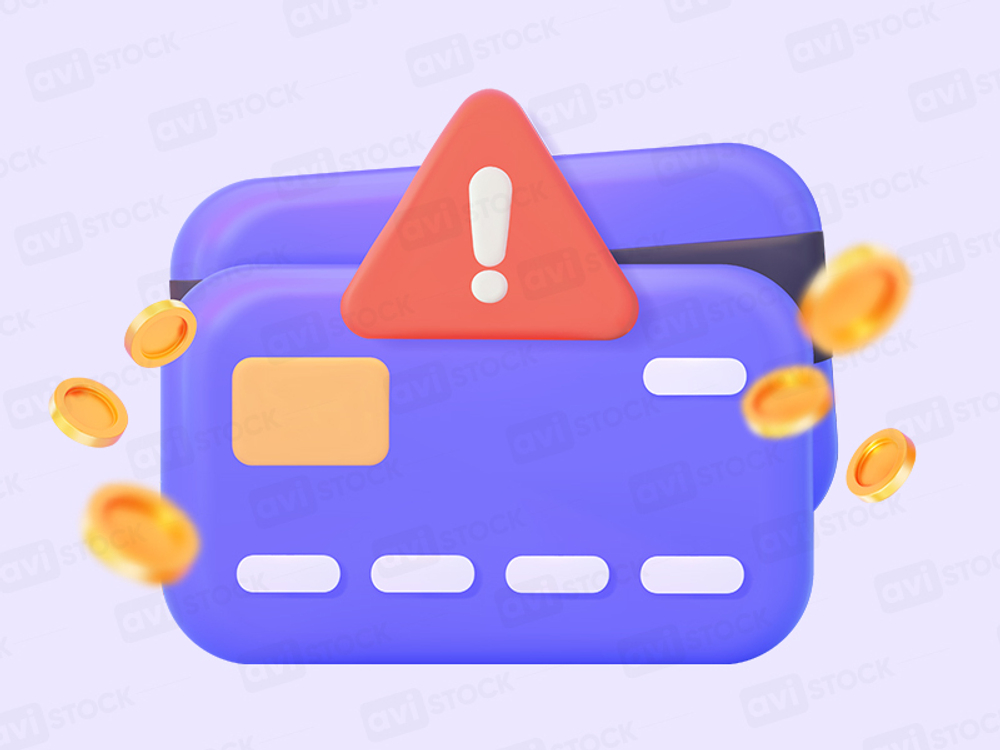 Credit card alert — blocked card, declined payment