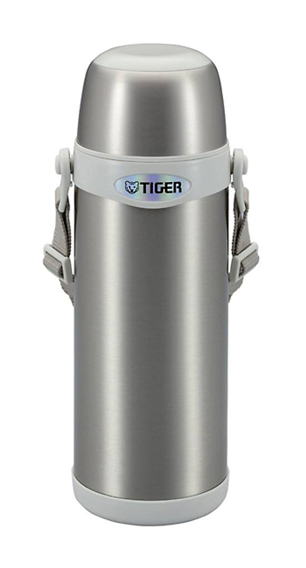 Термос Tiger MBI-A080 Clear Stainless White, 0.8 л (серебристый с белым)