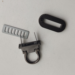 Замок вертушка на винтах Петелька Черный никель