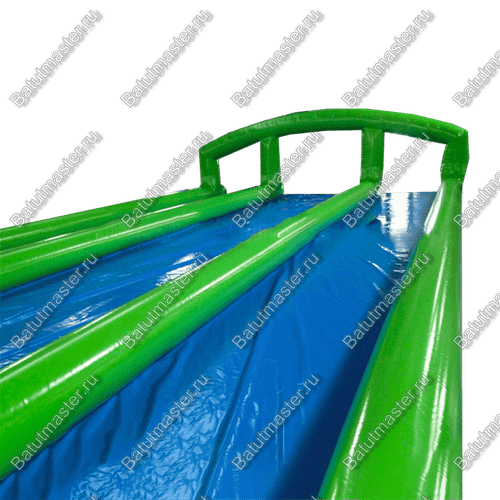 Водная горка без надувного дна, на подкачке ТУРБО "Хит", тройная, 120*6*2 м