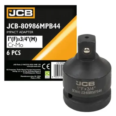 Адаптер-переходник ударный 1''(F) х 3/4''(M) (усиленный ,сталь SCM440) JCB JCB-80986MPB44