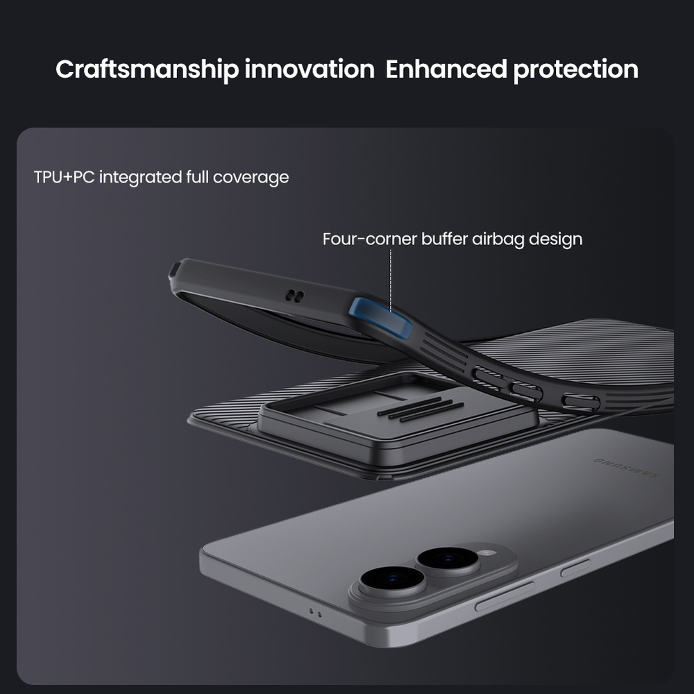 Чехол c поддержкой MagSafe для смартфона Samsung Galaxy S25 Edge от Nillkin серия CamShield Pro Magnetic Case
