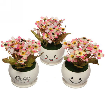 Цветы искусственные в горшочке «Летняя улыбка»