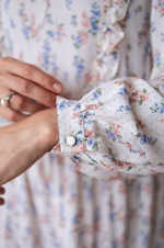 Платье к Элизе для беременных и кормящих, Кремовый с цветами