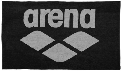 001993 550 Полотенце Pool Soft Towel black-grey ARENA