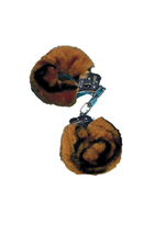 Наручники меховые Love cuffs ( леопардовый ) (Цвет: леопардовый)