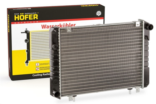 Радиатор основ. алюм. /Г-3302/ с 1999 г.в. 2-х ряд. (на штырях) (HOFER)