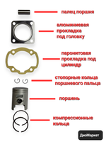 HONDA DIO TACT Кольца Сорок Четвёртый Диаметр