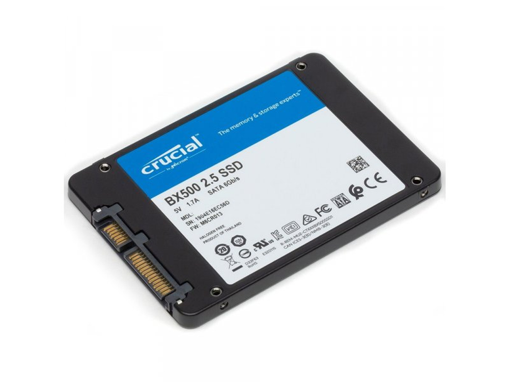 SSD накопитель Crucial BX500 240ГБ, 2.5" SATA, SATA III, [CT240BX500SSD1]