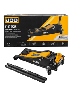 Домкрат подкатной гидравлический 2.5т (h min 75мм, h max 505мм) JCB JCB-TH32515