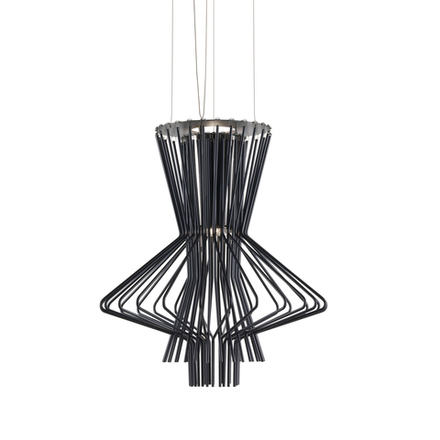 Pendant design lamp  Allegretto Ritmico by Foscarini (Black)