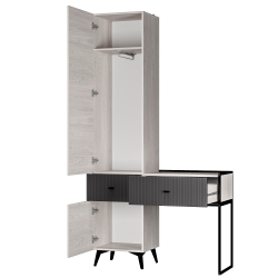 Прихожая Норд ПР-06, Ясень белый, Маренго