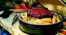 Керамический гриль Big Green Egg М Medium (средний), 40 см, на модульной подставке