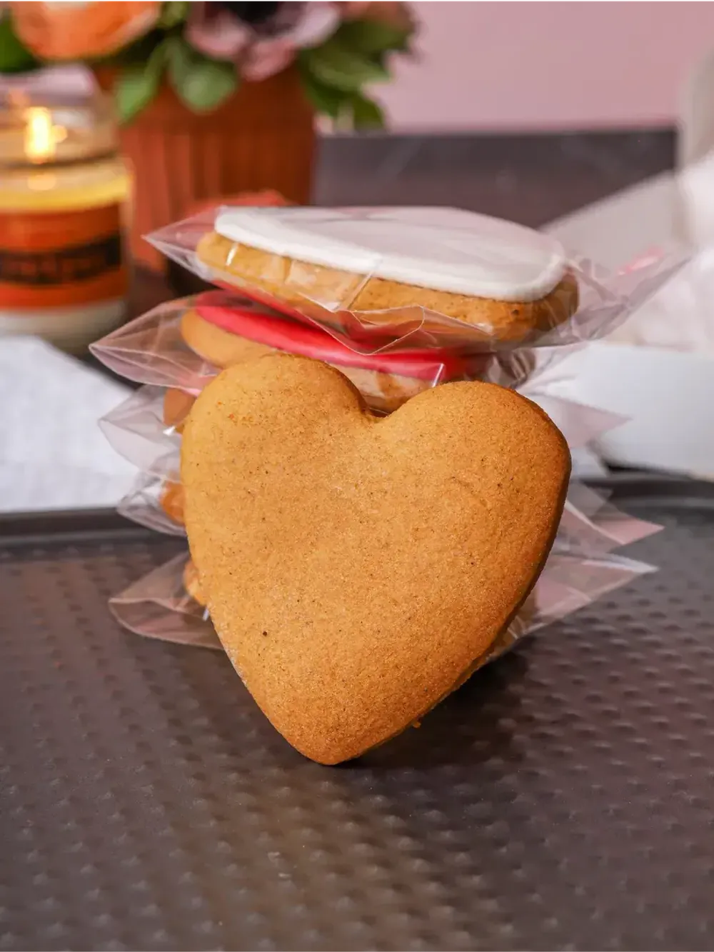 Имбирные пряники для росписи "Сердца"