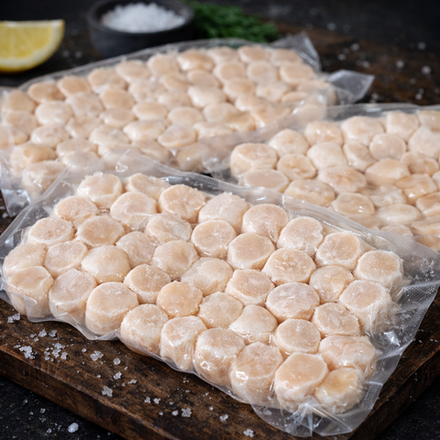 Морские гребешки северо-курильские 80/100, 500 гр